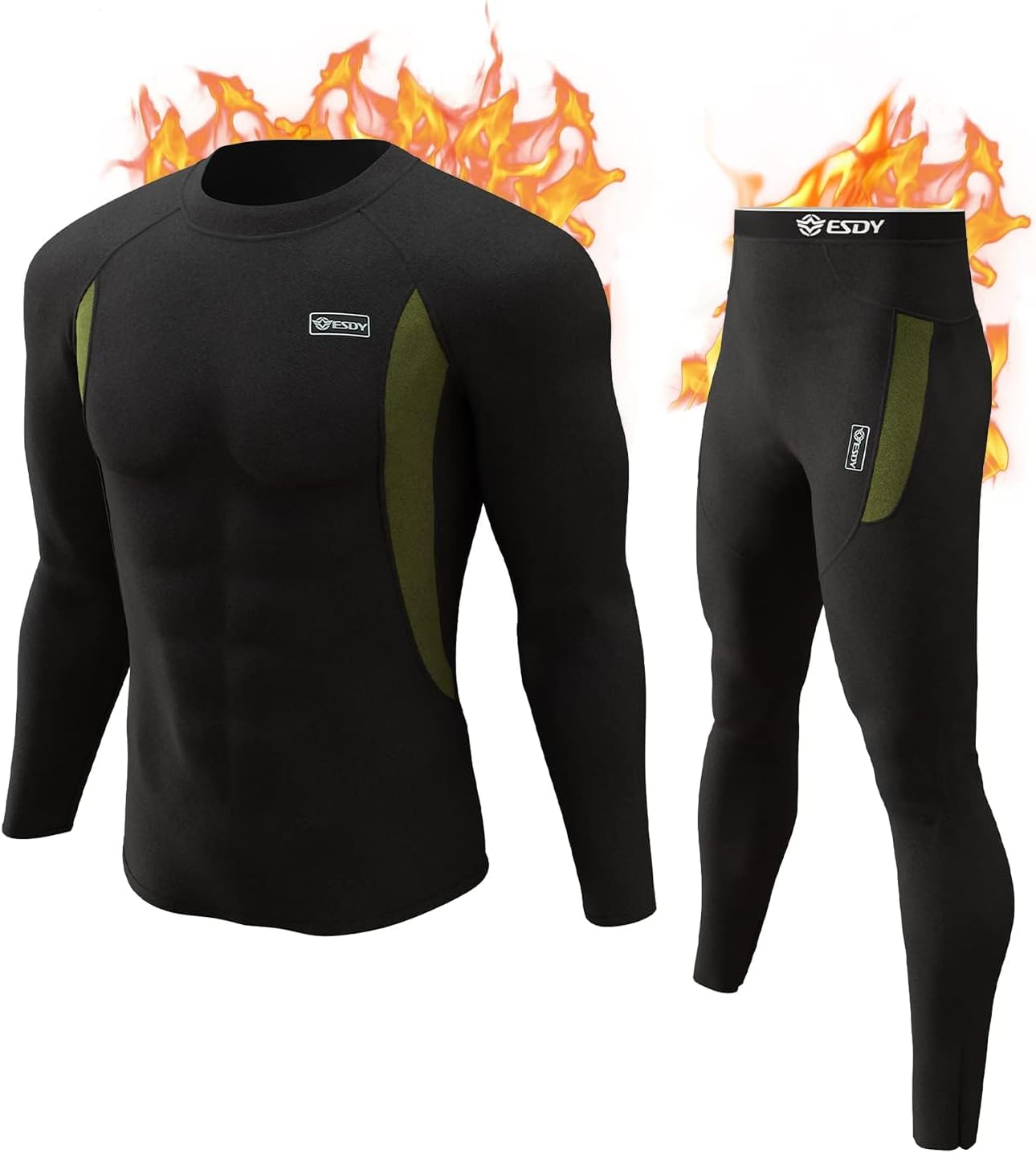 LI FITNESS Ski Thermal Underwear Set for Men image number 1