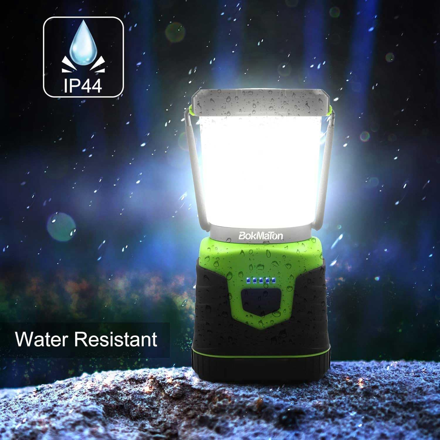 LED Camping Lantern, 4400Mah Rechargeable Camping Lights, 1000LM, 4 Light Modes, IPX4 Waterproof Tent Lights, Portable Flashlight for Power Outages, Emergency, Hiking (1) image number 5