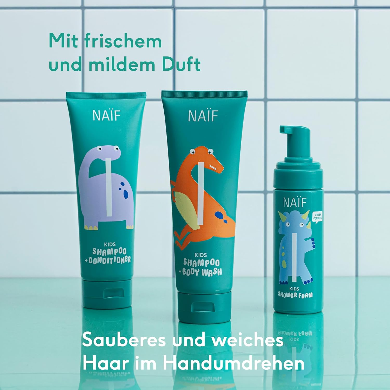 Na&iuml;f - 2 in 1 Shampoo and Conditioner for Children - Cleans Hair and Makes It Supple - Gentle Formula - 0% SLES - Dermatologically Tested - Natural Origin - 250Ml image number 3