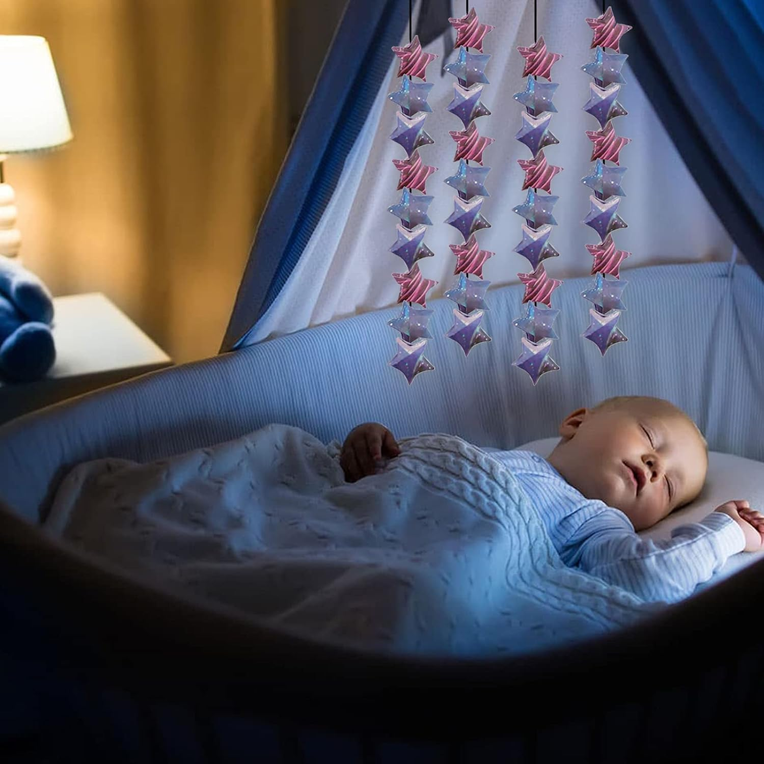 1620 Sheets Space Origami Stars Paper, 8 Different Designs of Beautiful Outer Space Sky Origami Lucky Star Paper Folding Strips for DIY Handmade Crafts