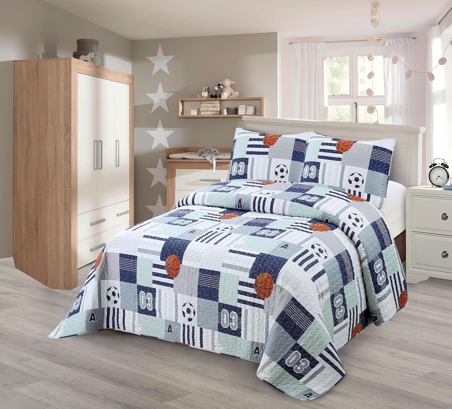 2Pc Twin Size Quilt Bedspread Kids/Teens Hearts Pink Purple/Lavander White Girls Multicolor Bedding New