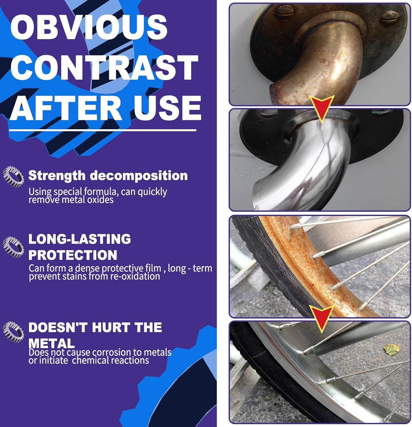 Rust Remover Spray, 30Ml, Multi-Effect Metal Oxide Remover with Long-Lasting Protection image number 5