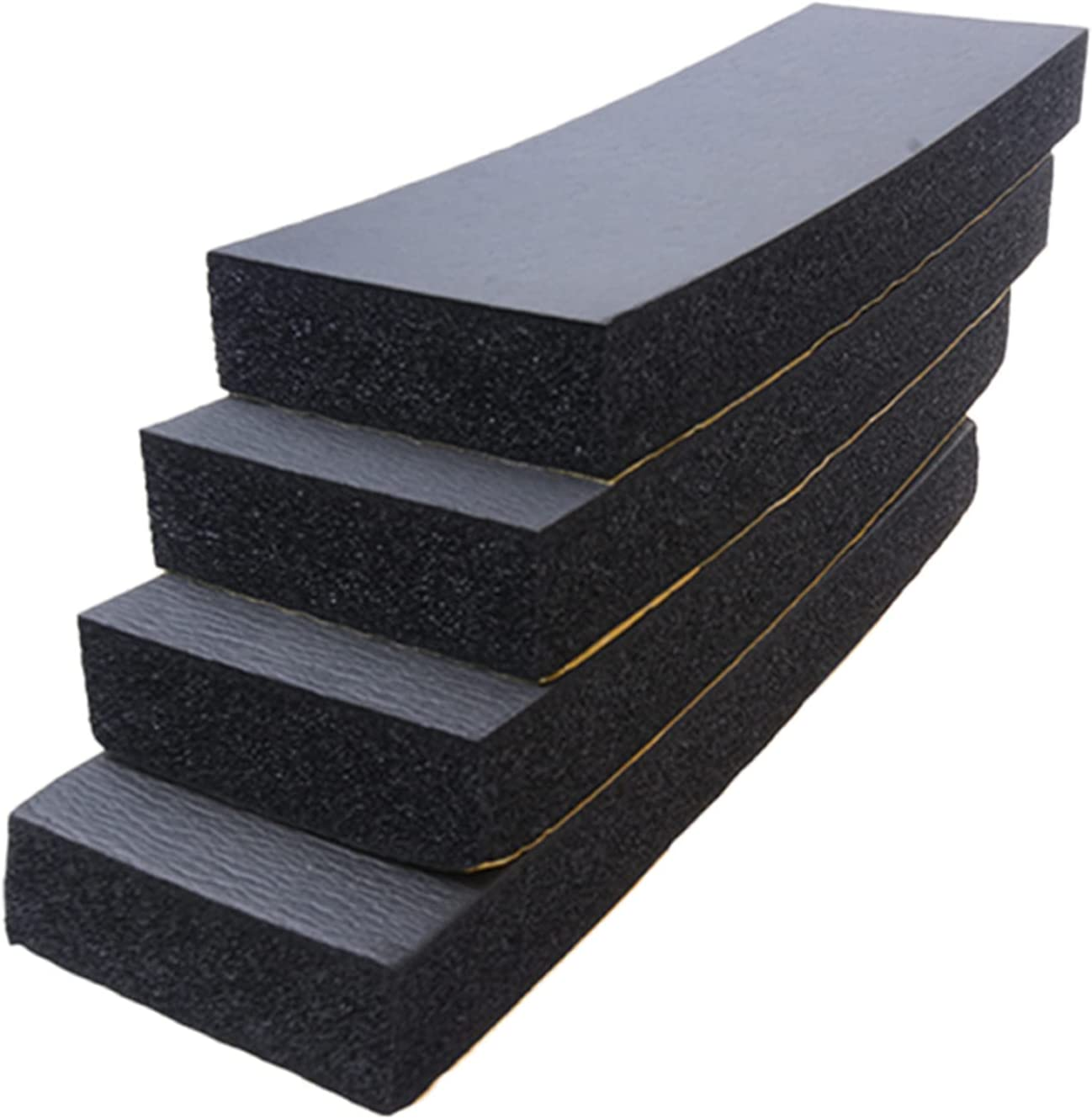 Garage Car Door Protector, 4 Pack Garage Wall Protector Bumper Guard for Car Doors Anti-Collision Waterproof Inflaming Ultra Self Adhesive EVA Foam for Warehouse Parking Assist (3X10X30Cm,Black) image number 6