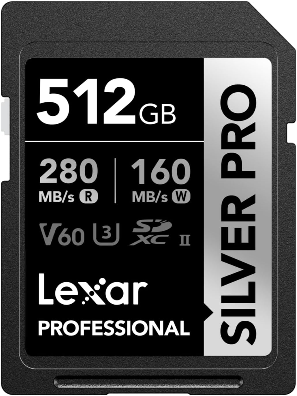 Lexar Silver PRO SD Card 512GB, UHS-II SD Memory Card, V60, U3, C10, up to 280Mb/S Read, 160Mb/S Write, SDXC Card for Dslr/Camera/Professional Photographer/Videographer/Enthusiast (LSDSIPR512G-BNNAA) image number 6