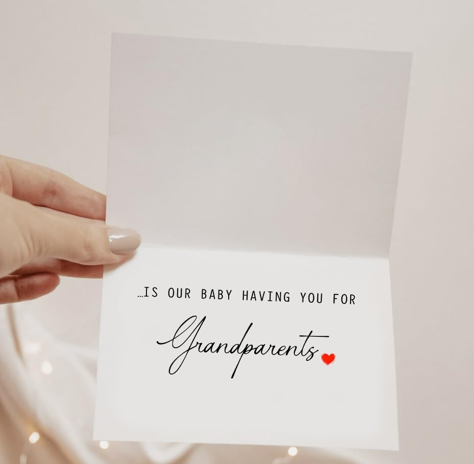 The Only Thing Better than Having You as My Parents ...Is Our Baby Having You for Grandparents - Pregnancy Announcement Greeting Card - Parents Card - We'Re Pregnant Card - Mother'S Day Gift image number 1