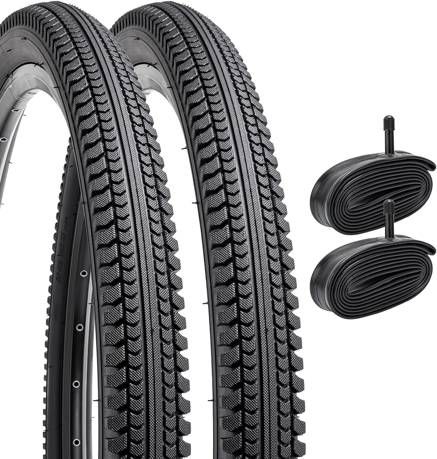 Yunscm 2 Pcs,26X2.125 Bike Tires,26X2.125 Bike Tyres,26X2.125 Bicycle Tires,26X2.125 Bike Tyre + Bike Inner Tube Schrader Valve 32Mm + Tire Lever,Mountain Bike Tire 26X2.125,Mtb Tire 26X2.125,Y-151