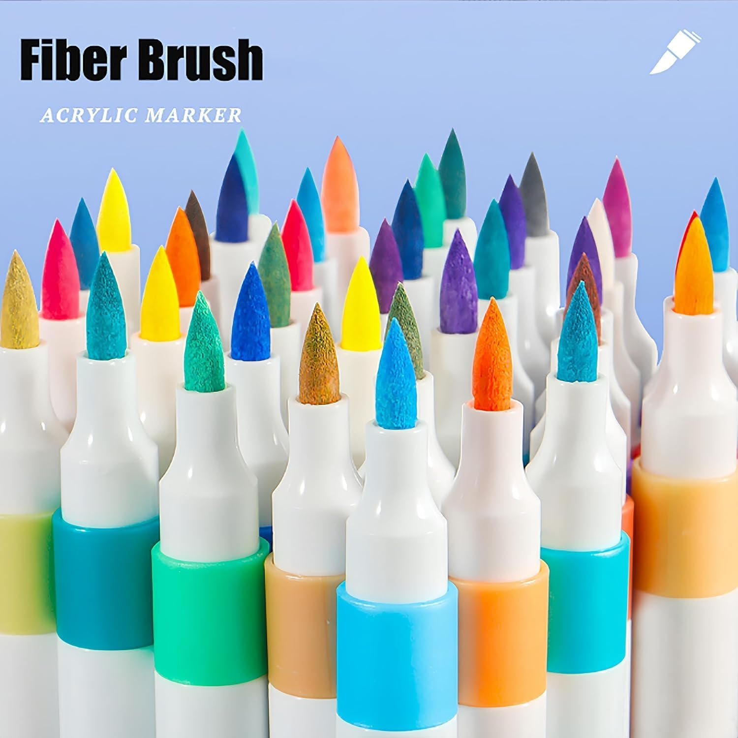 24 Colors Brush Chisel Markers, Markers Brush Tip, for Adult Coloring Book, Dual Tip Artist Sketch Art Markers, Aesthetic Cute Preppy Stuff School Supplies (24 Colors)