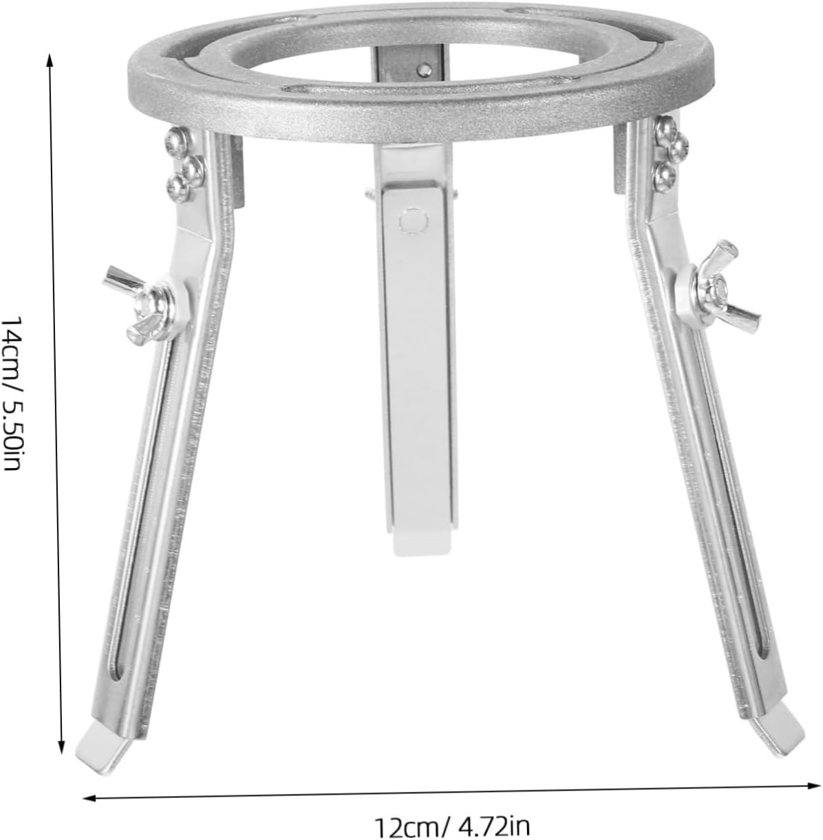 Adjustable Laboratory Tripod Holder Liftable Experimental Stand for Chemistry Heating Aluminum Alloy Construction for Classroom Science Experiments image number 5