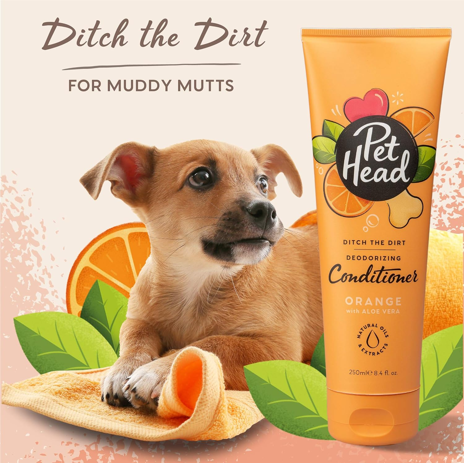 Pet Head Dog Conditioner, Ditch the Dirt Conditioner Odour Neutralising for Smelly Dogs, Deep Cleans Removes Odours image number 5