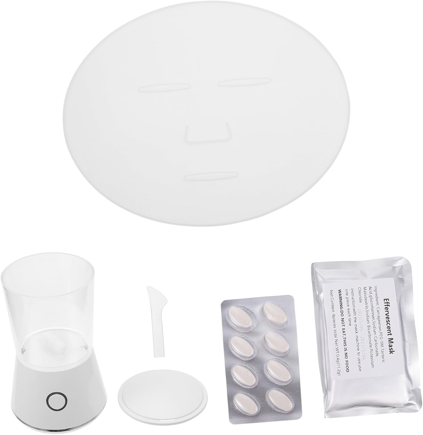 HAPINARY DIY Face Mask Maker Machine for Women Home Use Beauty Apparatus for Facial Skin Care Safe Fruit Vegetable Mask Maker with Easy Operation White image number 4