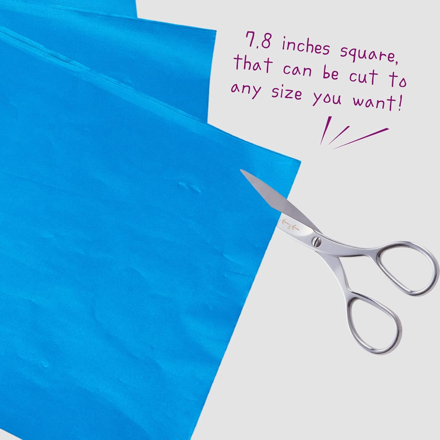 200Pcs Candy Bar Wrappers, 7.8&rdquo; Square Chocolate Bar Wrappers Blue Foil Wrapper Aluminum Individual Packaging Sheets for 4 July Baby Shower Birthday Party Gifts image number 5