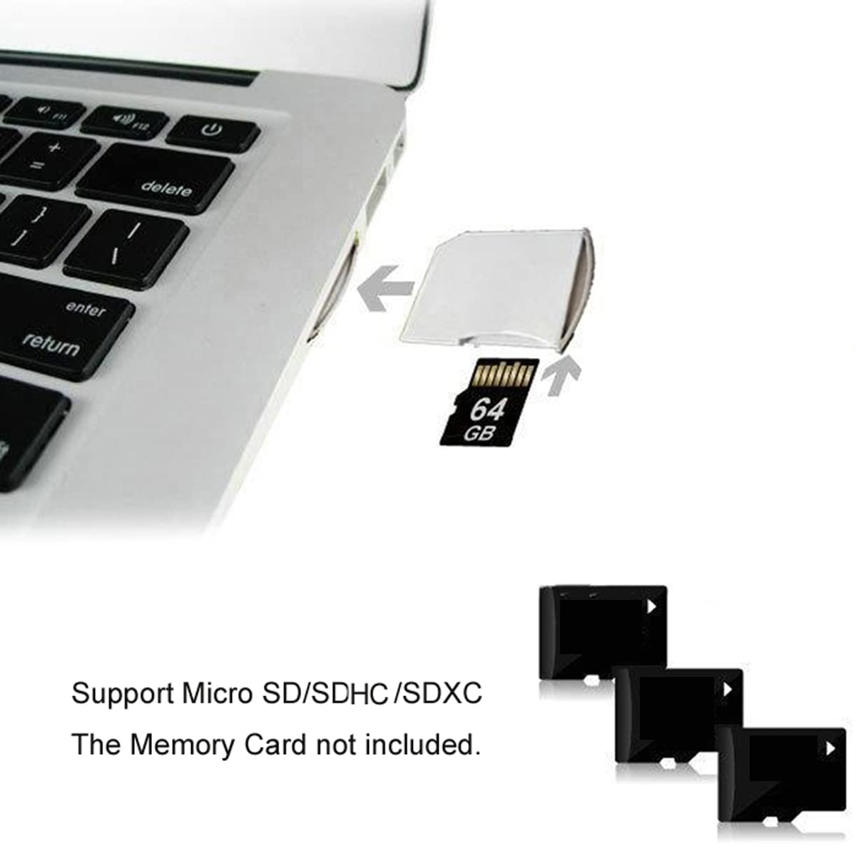 Chenyang Micro SD TF to SD Card Kit Mini Adaptor for Extra Storage Macbook Air/Pro/Retina 5Pcs/Set