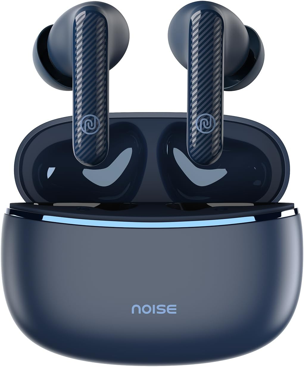 Noise Aura Buds In-Ear Truly Wireless Earbuds with 60H of Playtime, Quad Mic with ENC, Dual Device Pairing, Instacharge(10 Min=150 Min),12Mm Polymer Composite Driver, BT V5.3(Aura Blue)