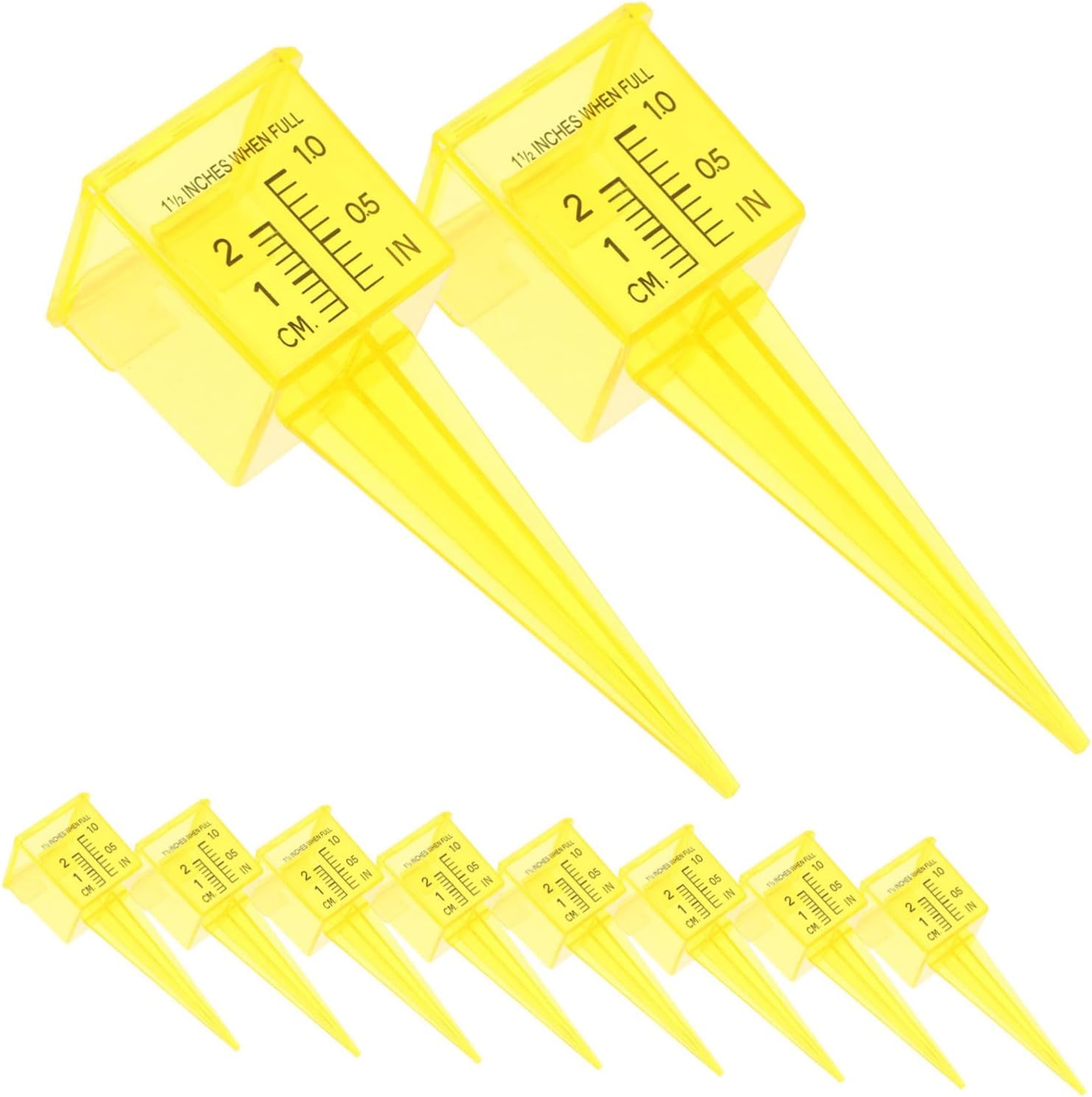 20Pcs Wide Mouth Rain Gauge Sprinkler Gauge for Garden Lawn Patio Accurate Outdoor Water Measuring Tool for Irrigation Control and Rainfall Monitoring