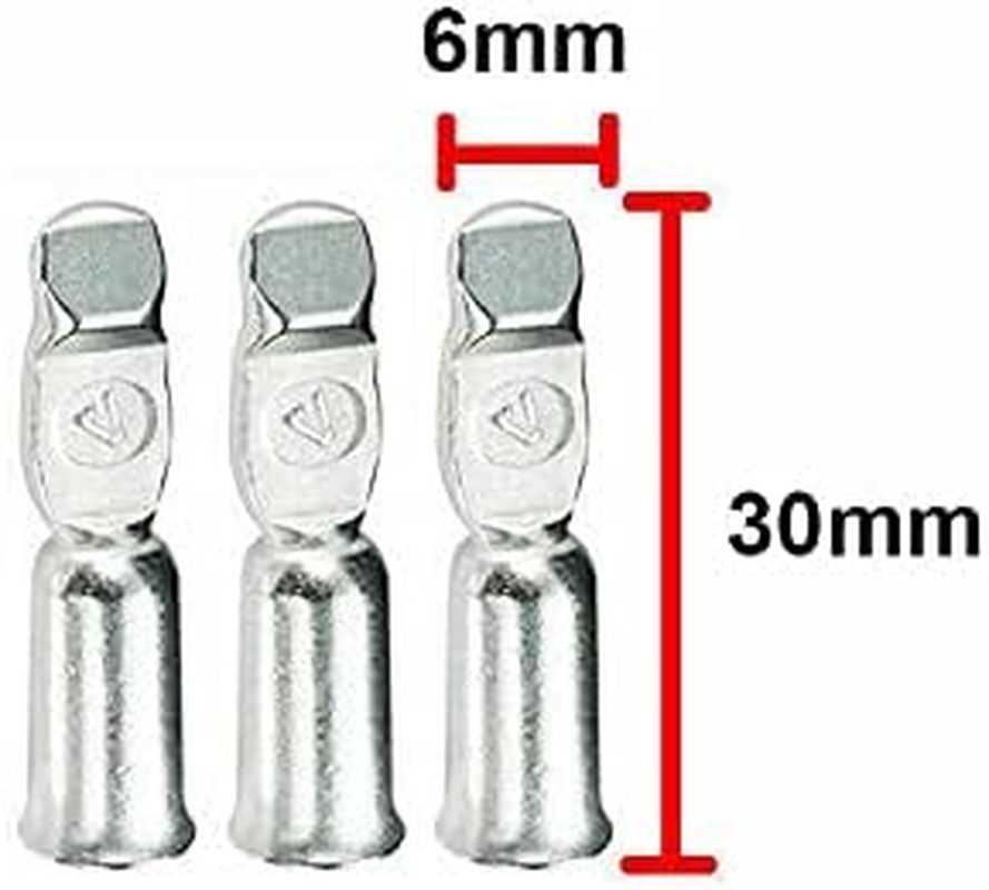 20/100Pcs 50 Amp Copper Terminals Connector for 50A Anderson Style Plugs Contacts (20PCS) image number 4
