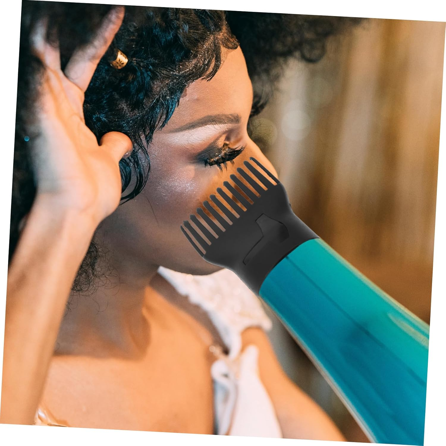 CALLARON High Temperature Resistant Hair Dryer Comb Attachment with Diffuser Nozzle Focused Airflow for Faster Drying Versatile Styling Tool Suitable for Various Hair Types and Salon image number 1