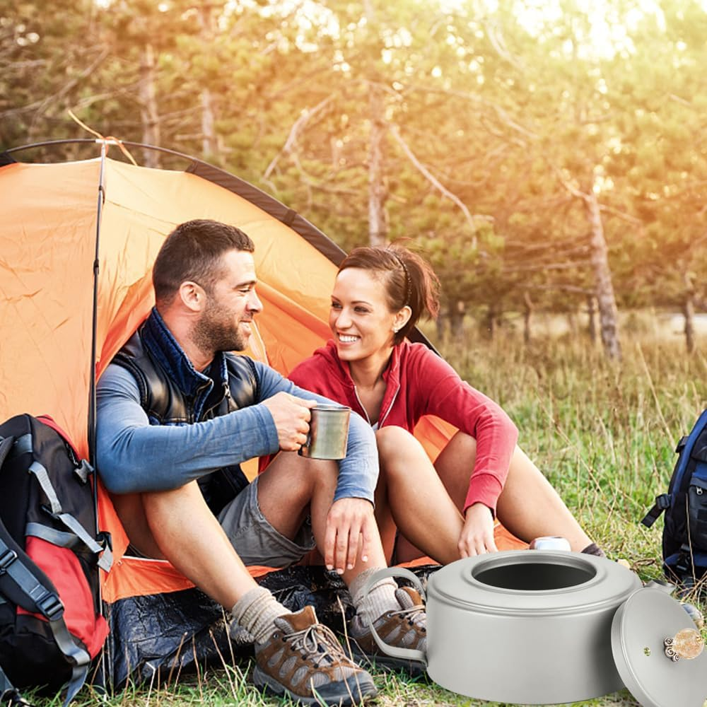 Mingzhe Outdoor Camping Ti Kettle 260Ml Lightweight Portable Teapot for Outdoor Hiking Trekking image number 4