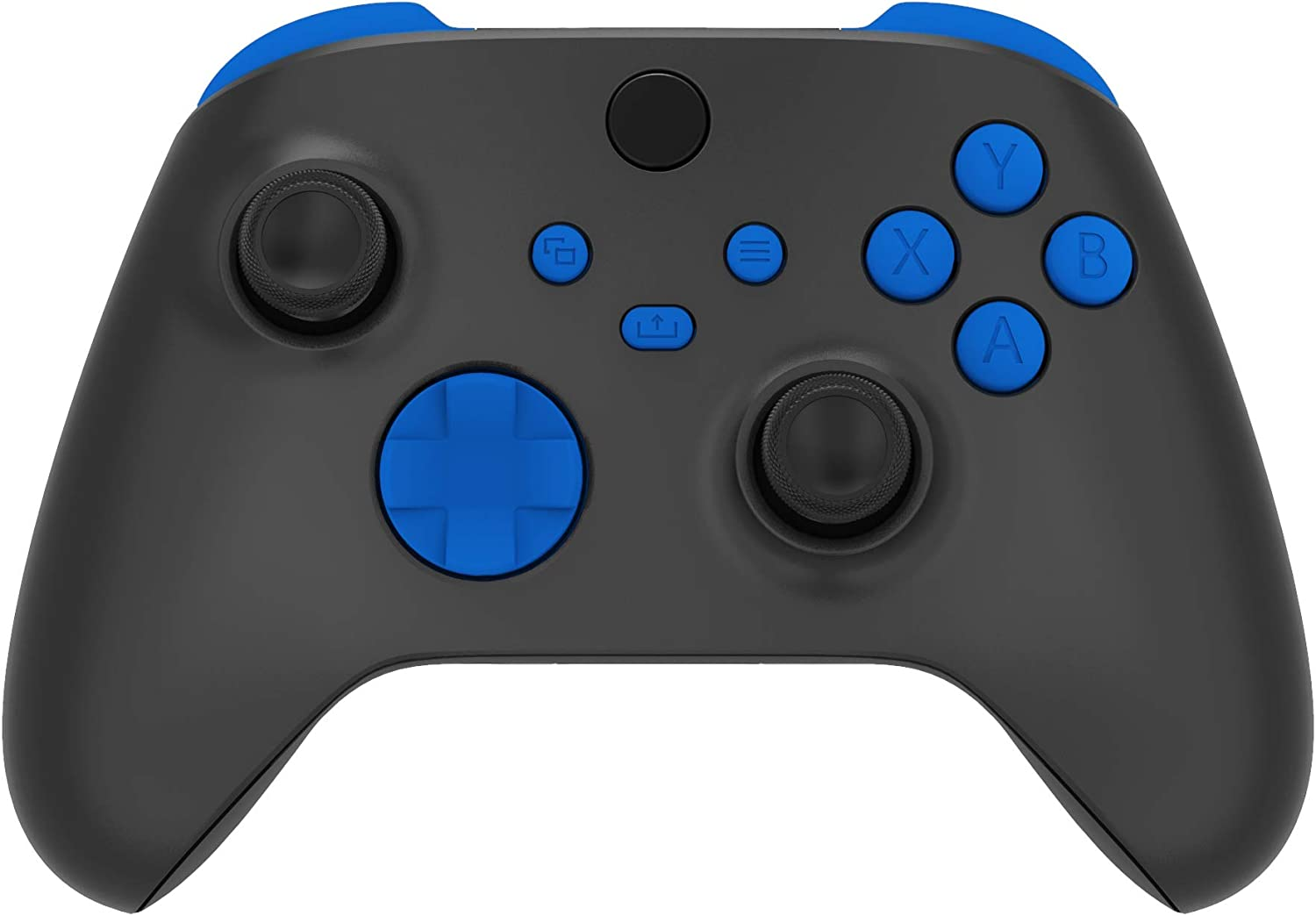 Extremerate Transparent Clear Replacement Buttons for Xbox Series S & Xbox Series X Controller, LB RB LT RT Bumpers Triggers D-Pad ABXY Start Back Sync Share Keys for Xbox Series X/S Controller