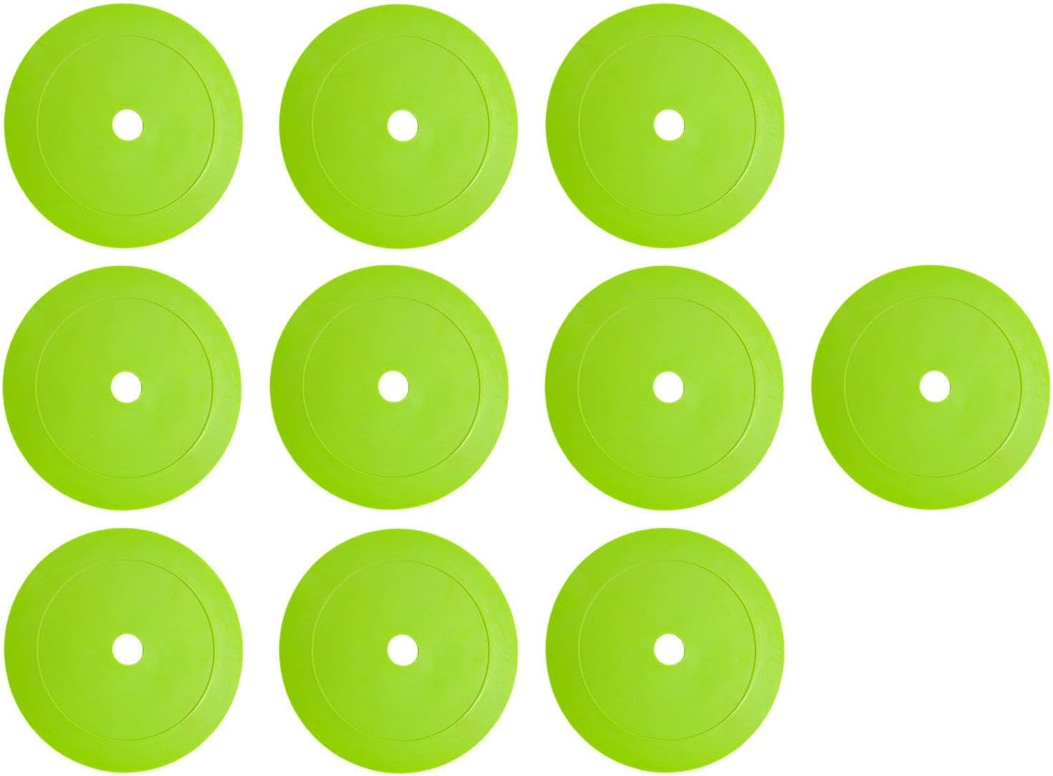 10Pcs Markers Flat Cones Non Slip Rubber Flat Discs Field Court Markers for Soccer Agility Practice Football Training image number 1