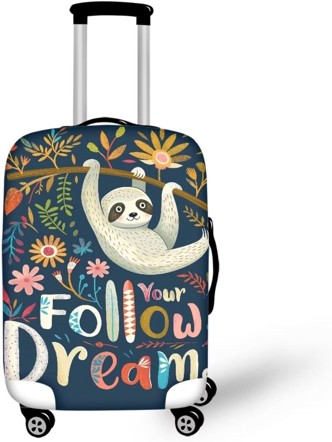 BIGCARJOB Luggage Cover Travel Suitcase Protector Bagggae Proof Fit 18-30Inch Anti-Scratch, Purple Butterflies, Xl(30"-32"Cover), Xl(30"-32"Cover)