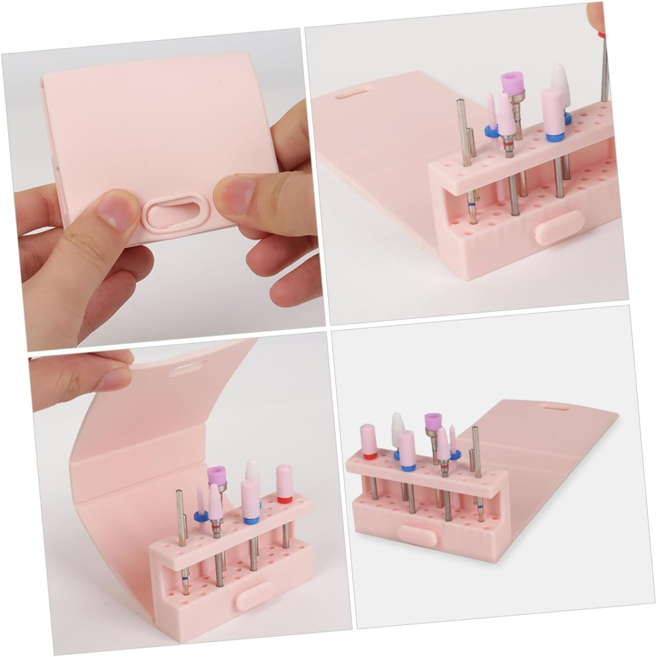 LOORGVEL Nail Drill Bit Holder Stand Nail Art Organizer Manicure for Home Salon image number 2