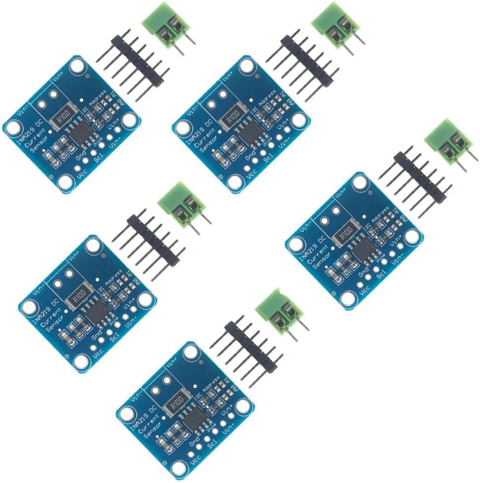 5Pcs INA219 Bi-Directional DC Current Power Supply Sensor Breakout Module