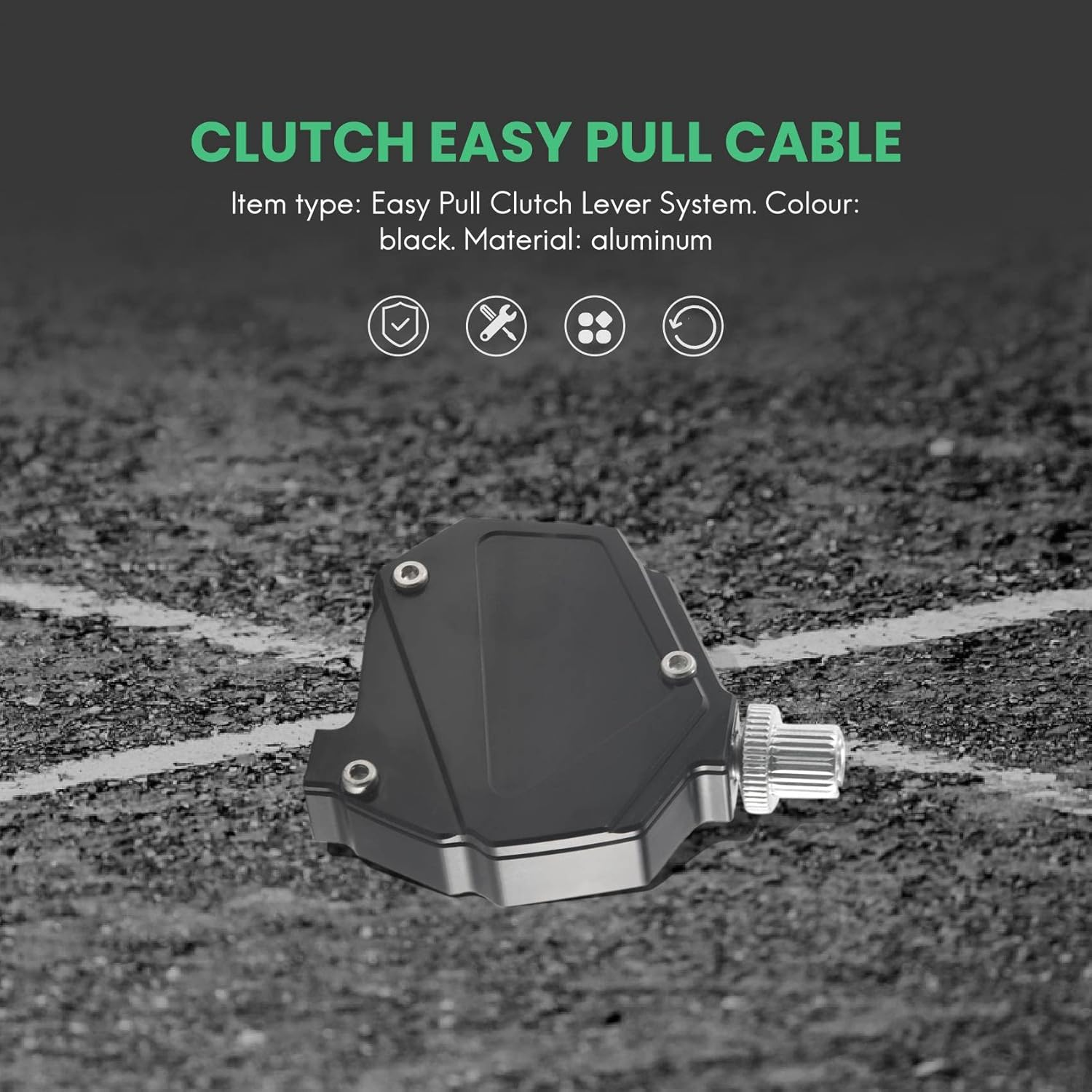 Tuperoymse Motorcycle Stunt Clutch Lever Easy Pull Cable System for Dirt Bike Parts