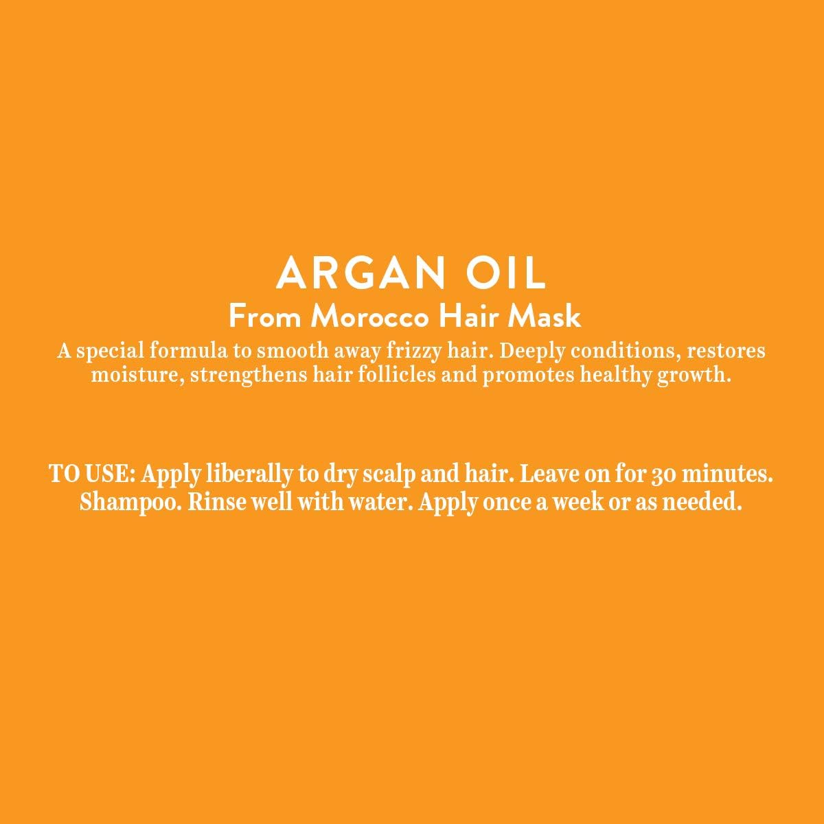 Biotique Argan Oil Hair Mask from Morocco (Ideal for Frizz -Free and Stronger Hair), 175G