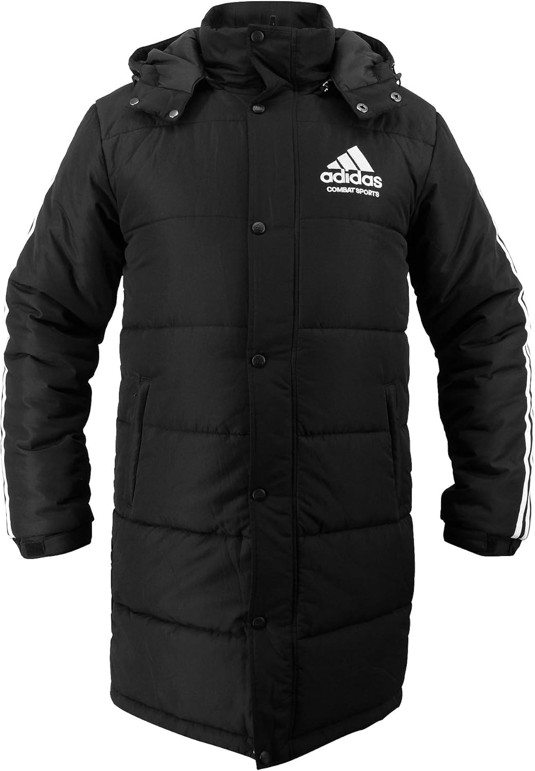 Adidas Combat Sports Winter Long Parka Coat - Black image number 1