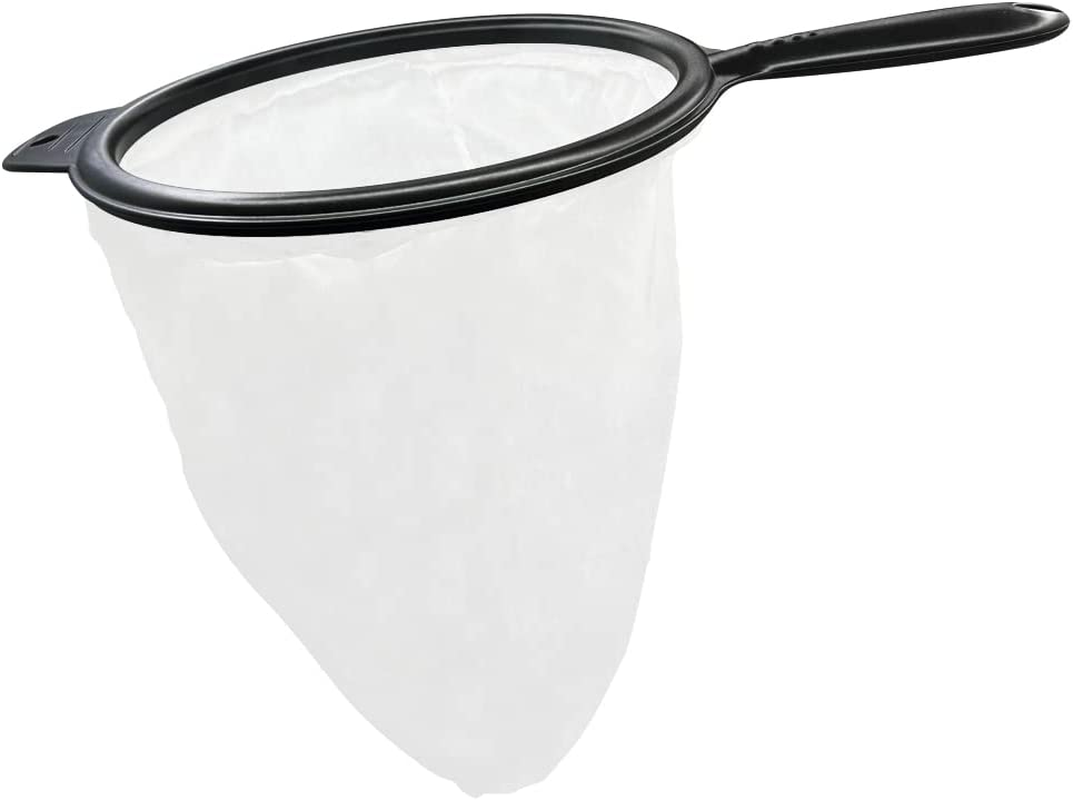 200 Mesh Food Filter Strainer, Reusable Fine Mesh Strainer, Nylon Mesh Sieve Plastic Food Strainer with Handle, Ideal for Filtering Coffee, Juice, Oils, Soy Milk