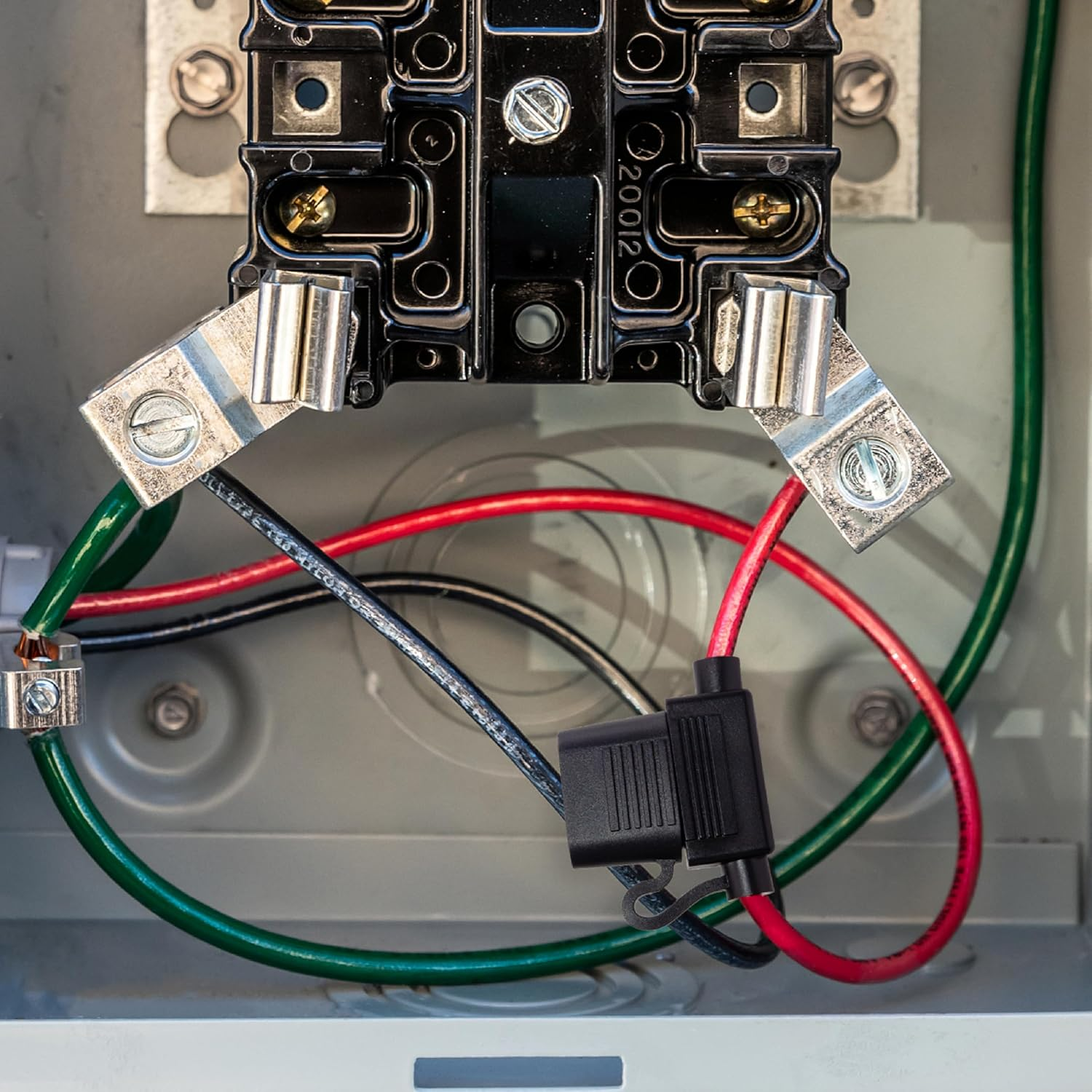 2 PCS Inline Fuse Holders 12V, 16 AWG Car Gauge Inline Fuses, Waterproof Fuse Holder with 15A ATC/ATO Standard Blade Fuses for Automotive, Marine, Golf Cart Lighting, Electrical Circuits