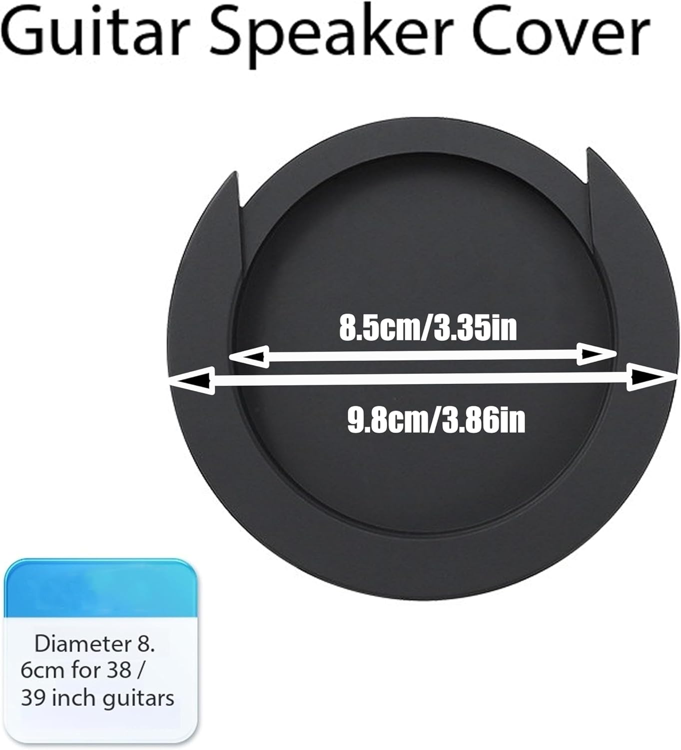 2-Pack Guitar Mute Cover,Professional Rubber Guitar Sound Hole Cover,Acoustic Guitar Sound Hole Cover,Perfect for Night Practice & Noise Control image number 3