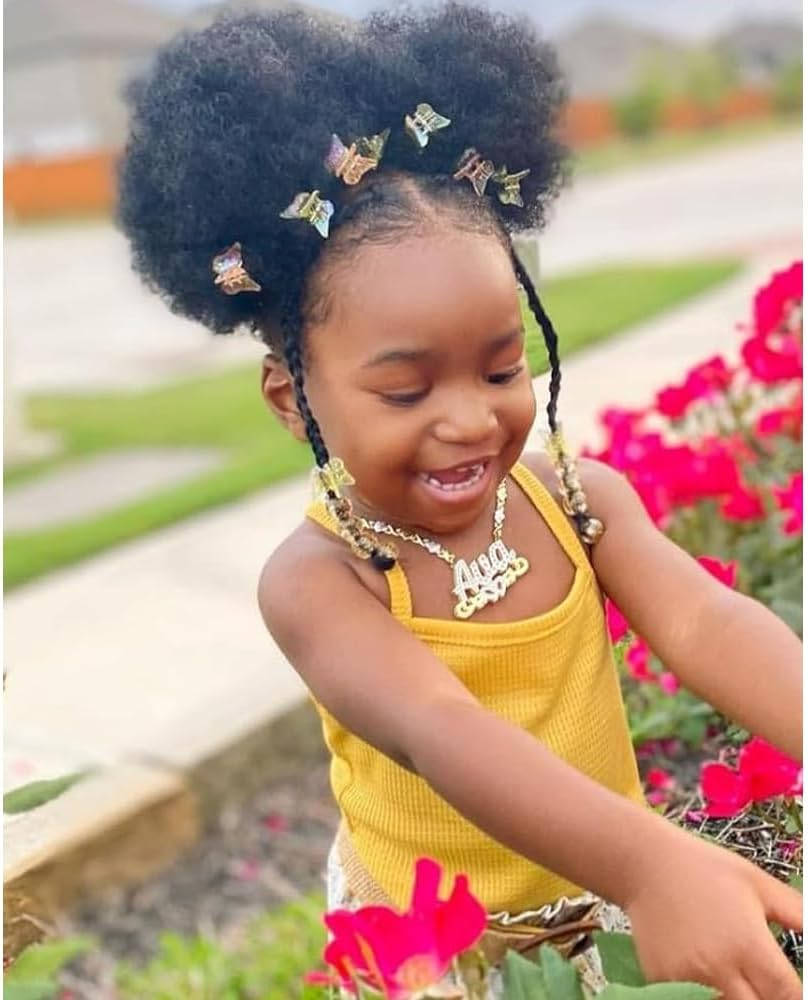 Puff Drawstring Ponytail Extensions Short Synthetic Ponytail Kinky Curly Ponytail Bun Hair for Black Women Updo Ponytail Hair Natural Black image number 2