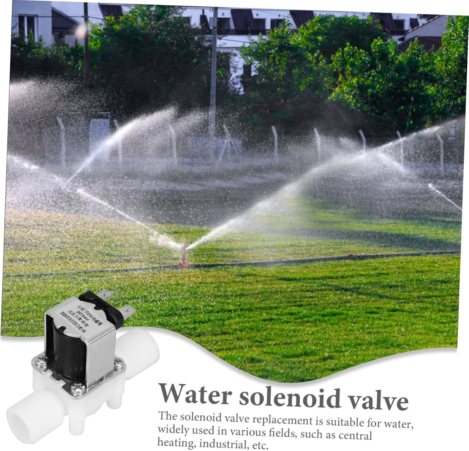 MUCKLILY 5Pcs Electric Solenoid Valve Normally Closed for Garden Water Control Water Solenoid Valve for Sprinkler Systems and Gardening