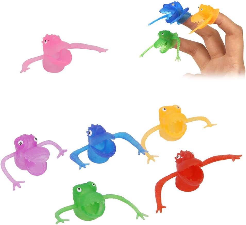 20 PCS Tiny Finger Puppets, Little Monster Finger Toys Mini Prank Gag Performance Party Favors Funny Toys Weird Gag Gift Soft image number 2