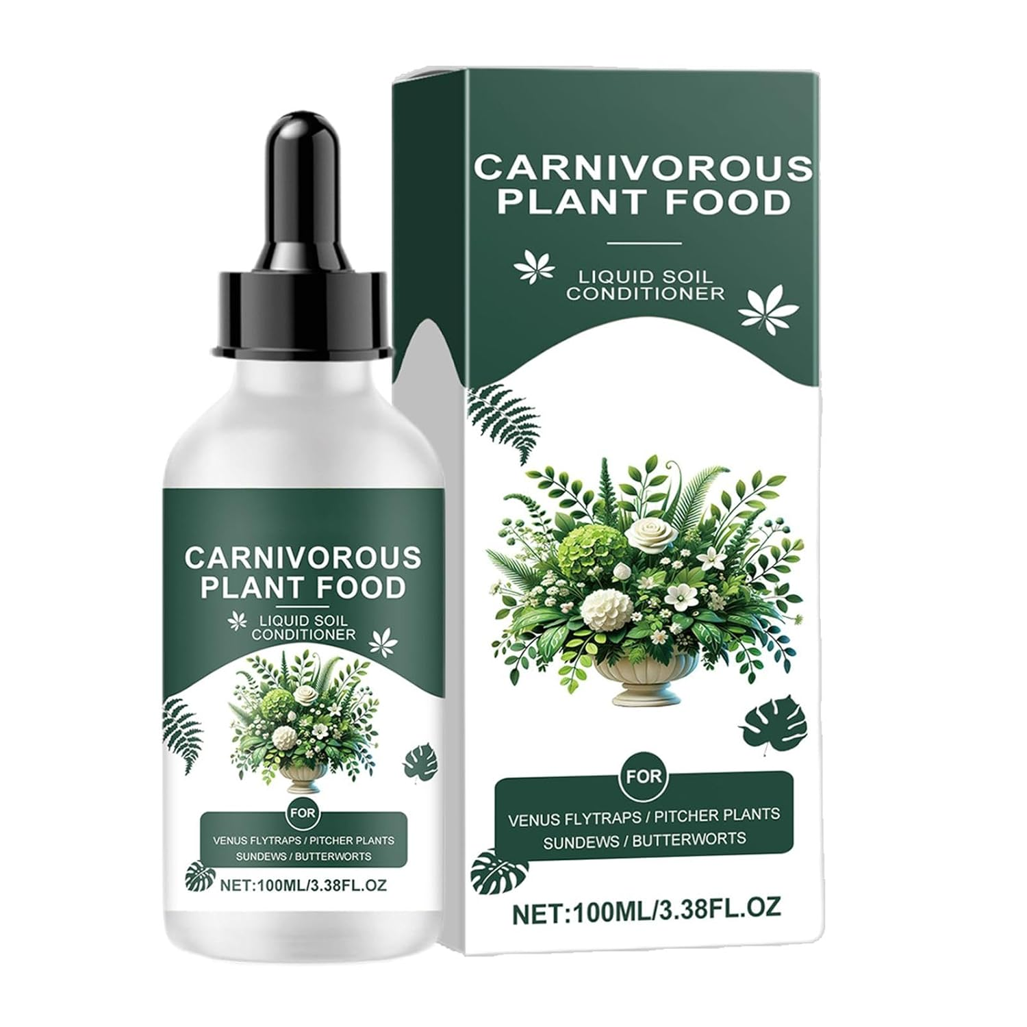 Carnivorous Plants Liquid Fertilizer, 100Ml Plant Fertilizer, Venus Fly Trap Plant Food, Plant Food Indoor House Plant, Tropical Plant Fertilizer, Tropical Plant Fertilizer Drops for Venus Flytraps