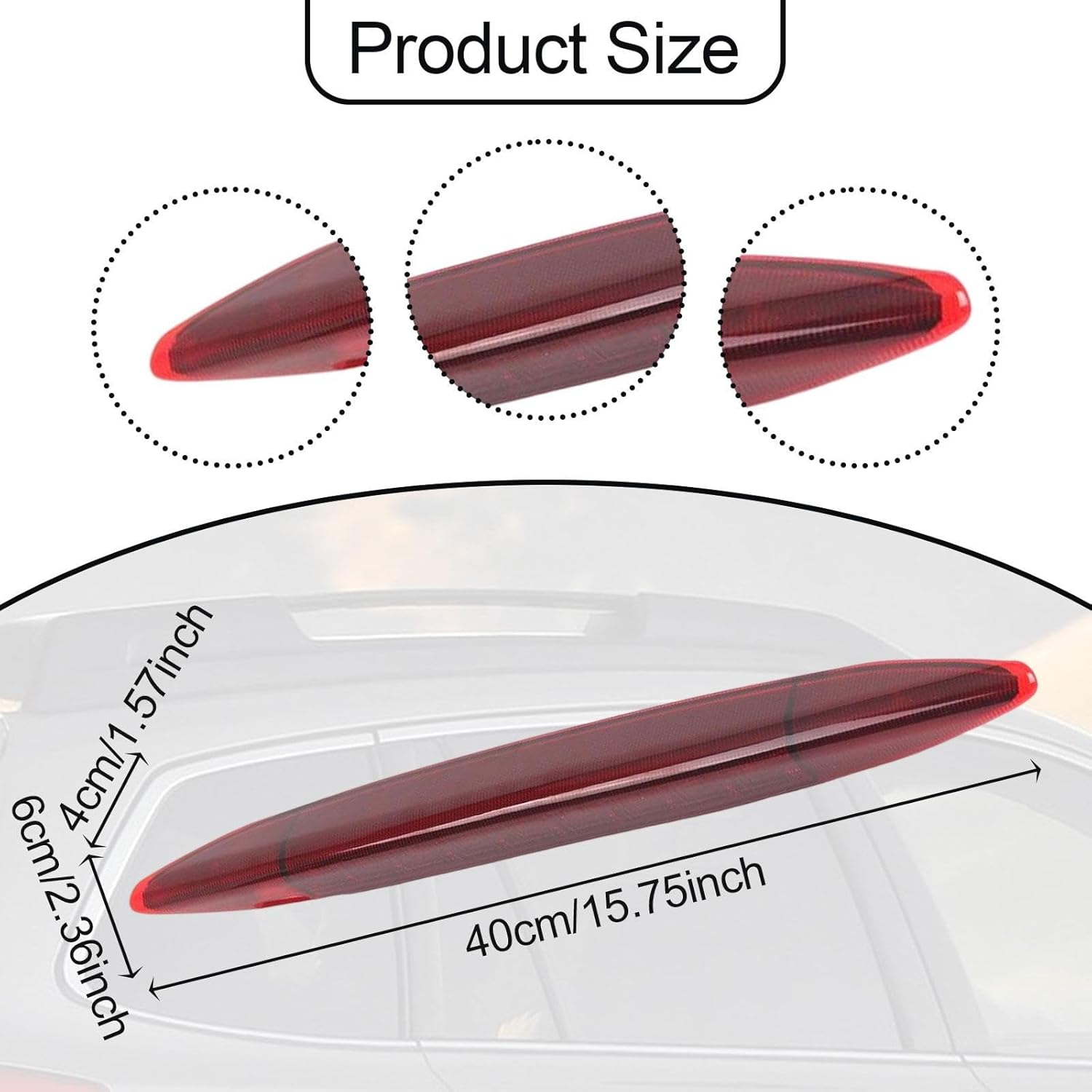 Vsenkes Third Stop Lamp Simple Installation 84701Aj01A,Replacement,Repair Parts,Waterproof Vc02-116 High Performance for Outback, Red - Red image number 4