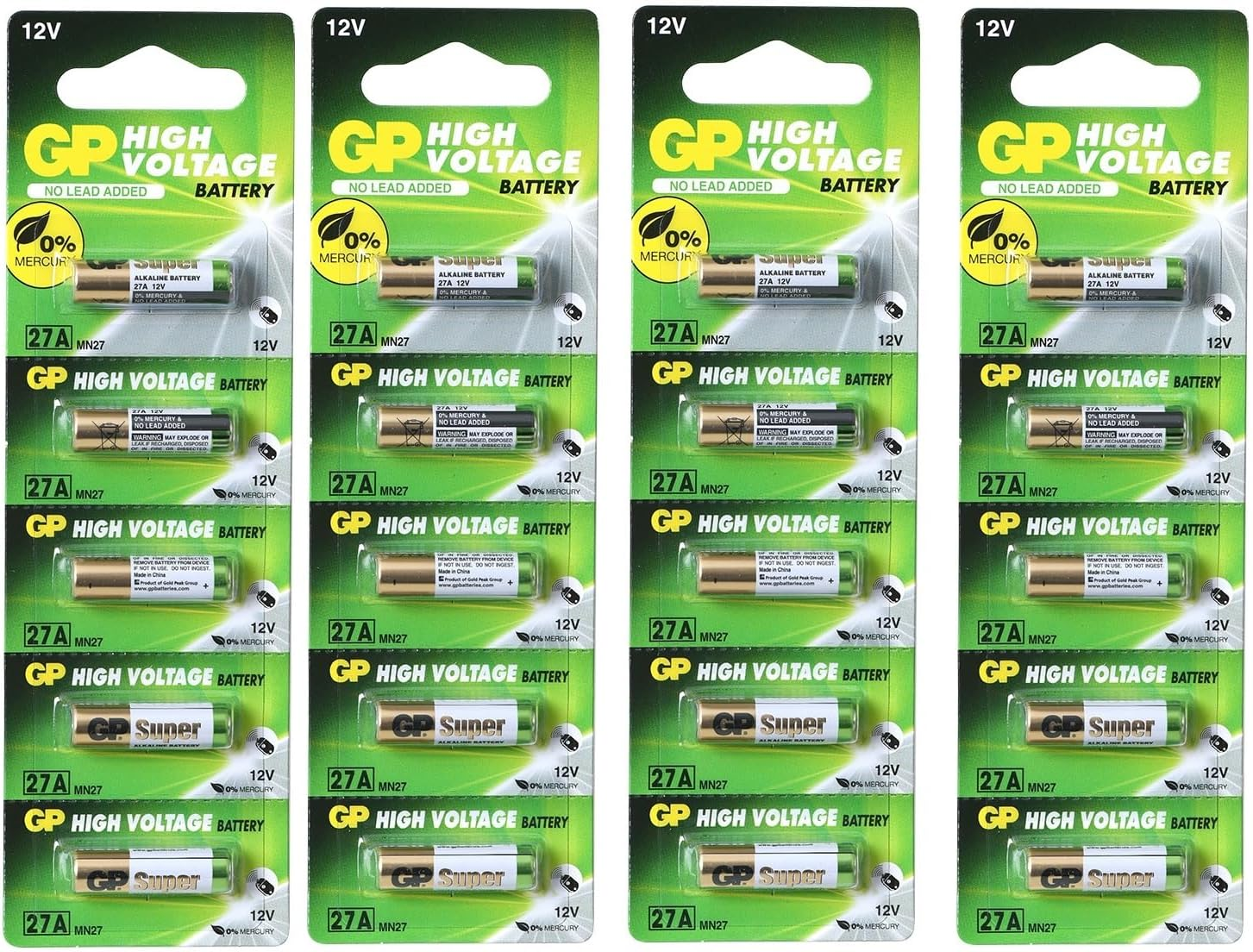20 GP MN27 G27A A27 27A 12V Batteries