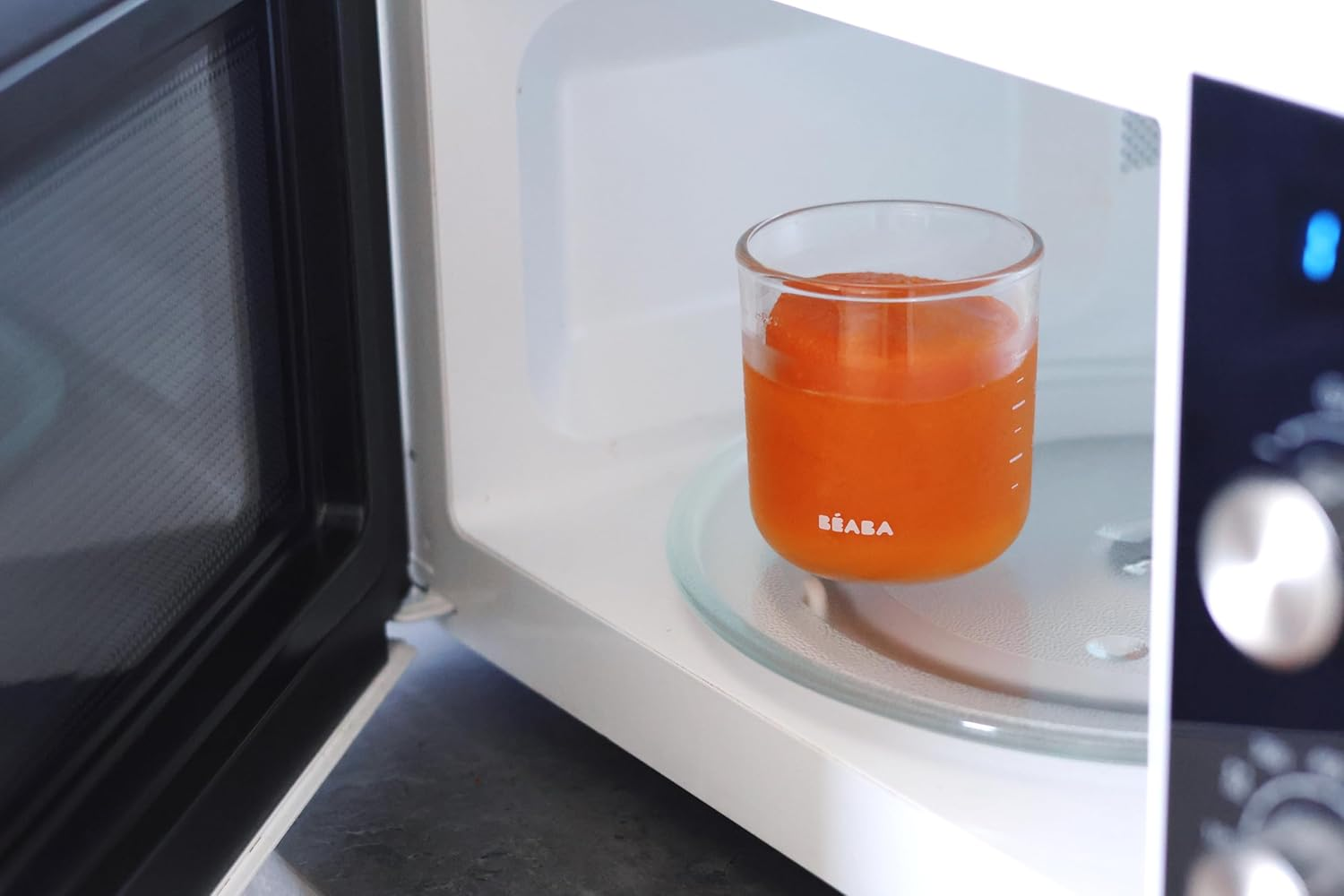 BEABA Pack of 6 Servings Baby Meal Storage/Glass Set, 100% Airtight, Heat & Cold Resistant, Freezable, Sterilizable, Graduated, 150 Ml, Sunrise image number 3