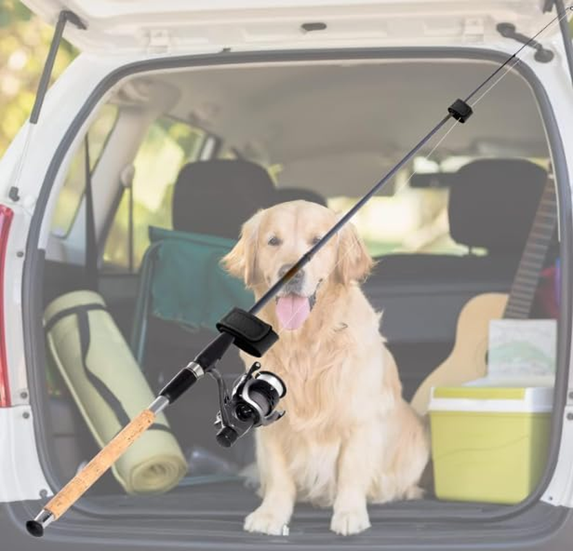 Baitcasting Rod Fastener Straps Tip Covers Protect Your Fishing Pole, 10Pcs Non-Slip Fishing Rod Holder Straps and Pole Cap Set, Baitcasting Rod Straps Tip Covers Elastic Fishing Rod End Caps image number 4