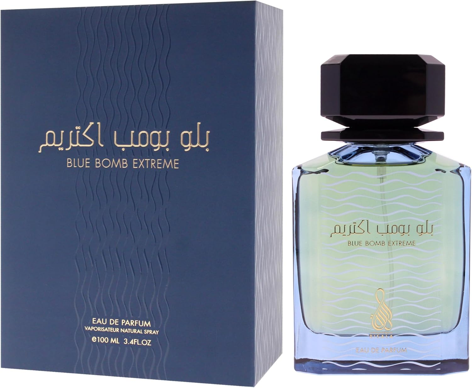 Blue Bomb Extreme by Risala for Unisex - 3.4 Oz EDP Spray image number 2