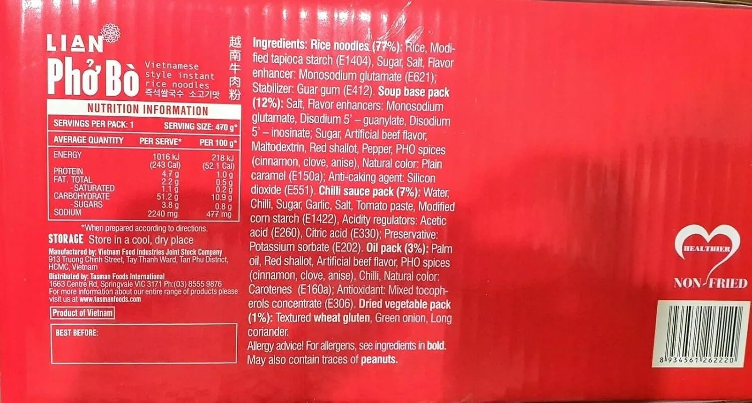 LIAN PHO BO RICE NOODLE 12X70G image number 5
