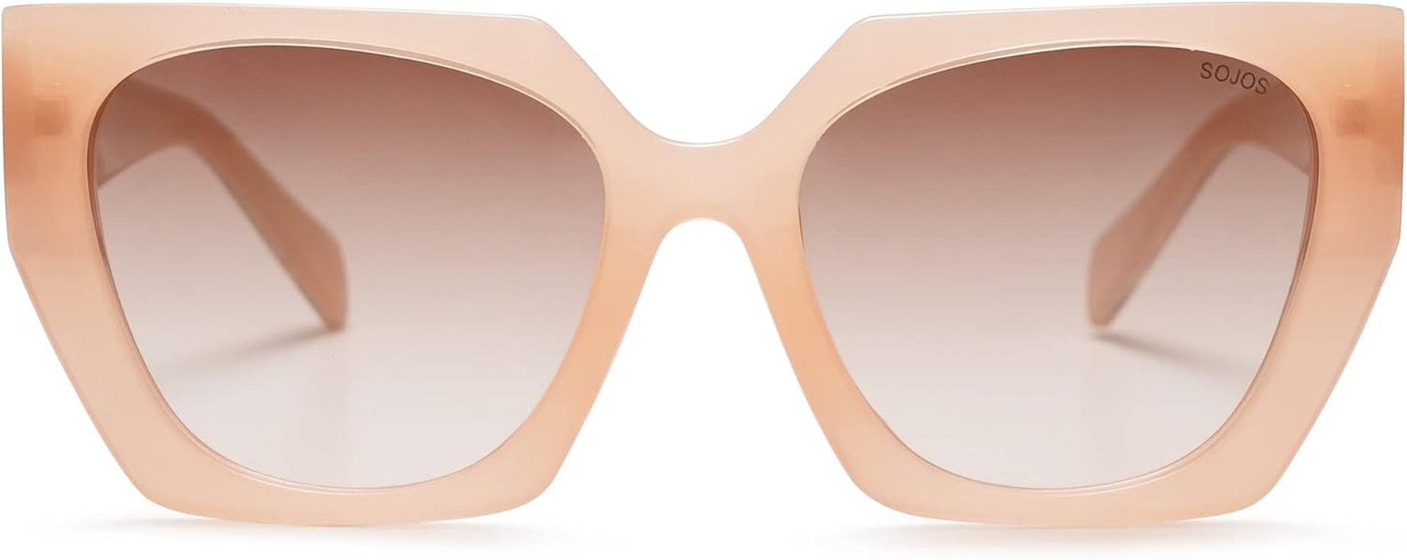 SOJOS Retro Cateye Polarized Oversized Sunglasses Womens Vintage Square Designer Sunnies SJ2205 image number 5