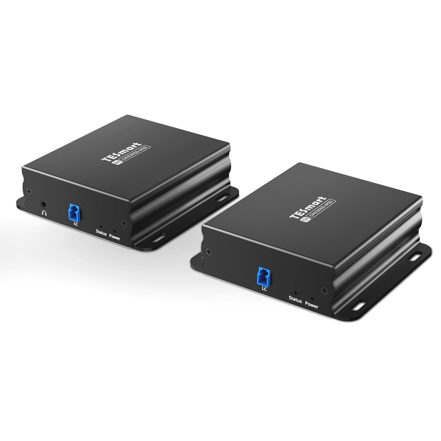 Tesmart 4K@60Hz Dual Monitor DP KVM Extender over CAT6/7 300M &ndash; Supports Keyboard & Mouse Control, USB 3.0, EDID, IR Remote, and Loop-Out for PC, Laptop, Server