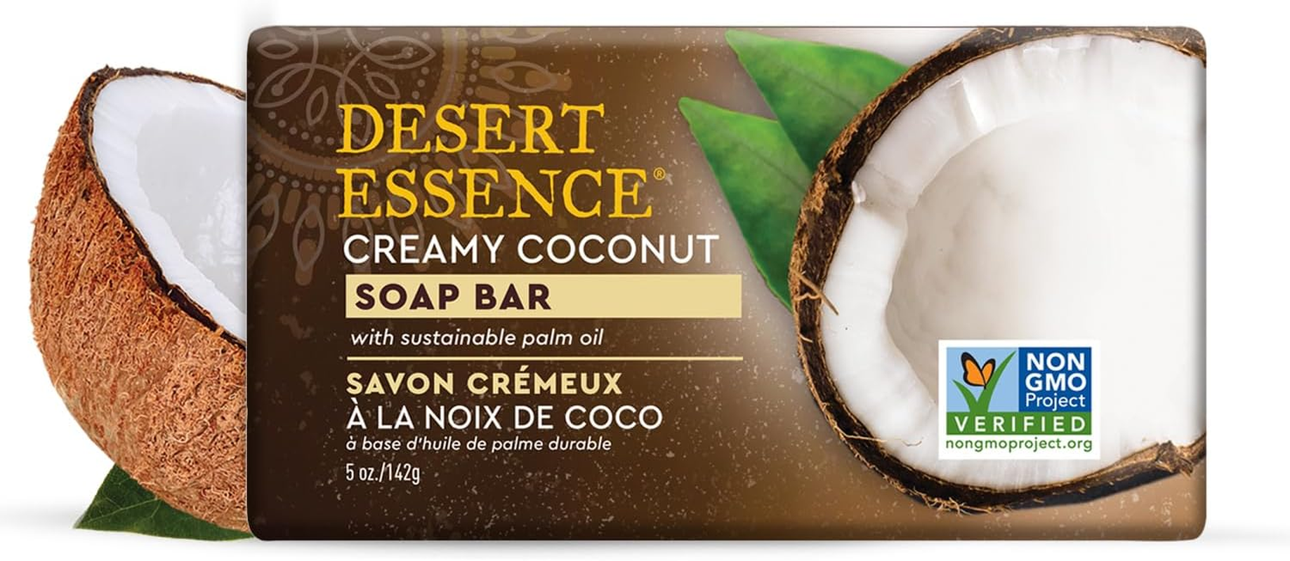 Desert Essence Bar Soap, Creamy Coconut, 5 Ounce image number 1