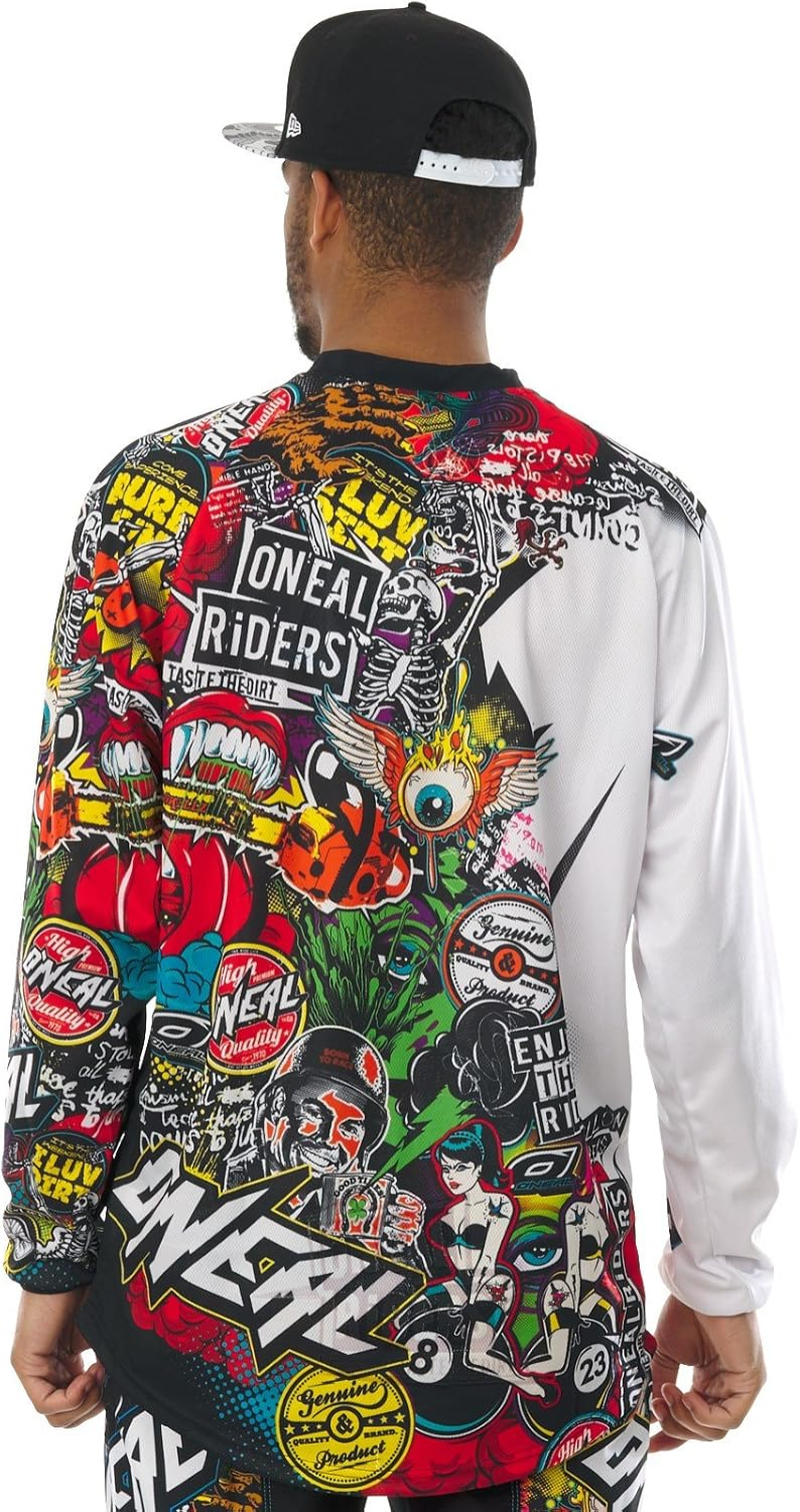 O'NEAL 0023-102 Mayhem Crank Men'S Jersey (Black/Multi, Small) image number 3