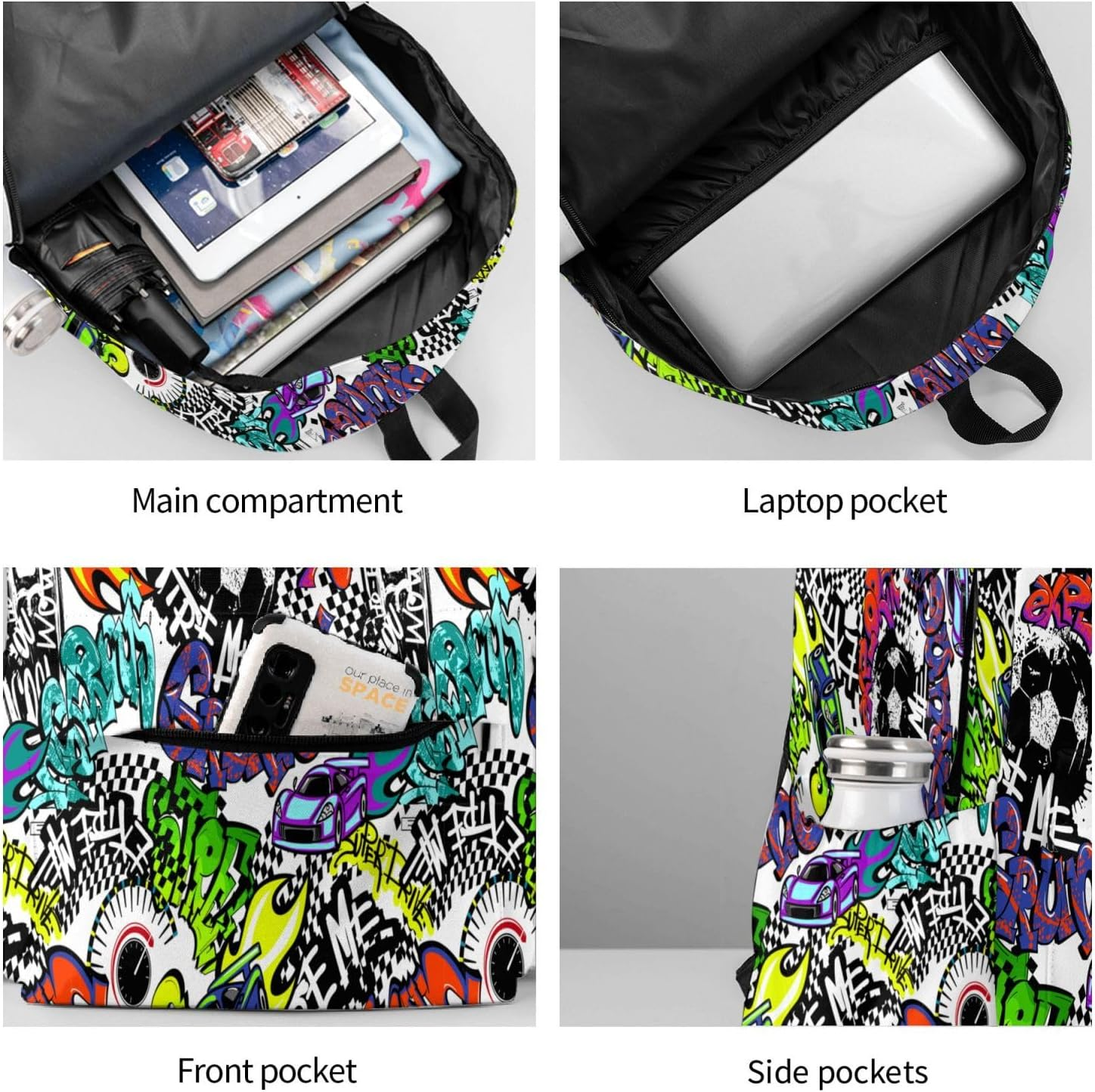 Kids Backpack School Bag Lightweight Bookbag Casual Daypack for Girls Boys Women Men Travel Laptop 16 Inch