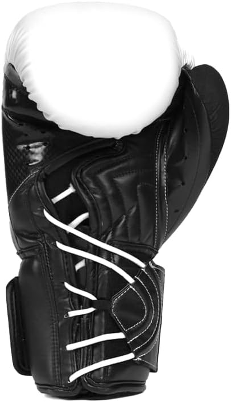 PROTEX Boxing Gloves, White/Black, 12OZ