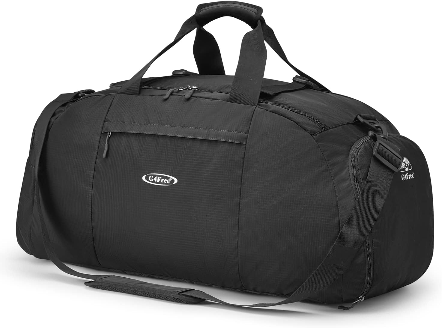 G4Free 70L Large 3-Way Duffle Backpack Gym Sports Duffel Bag Shoe Compartment, Black, 70 L, Compact - Green image number 2