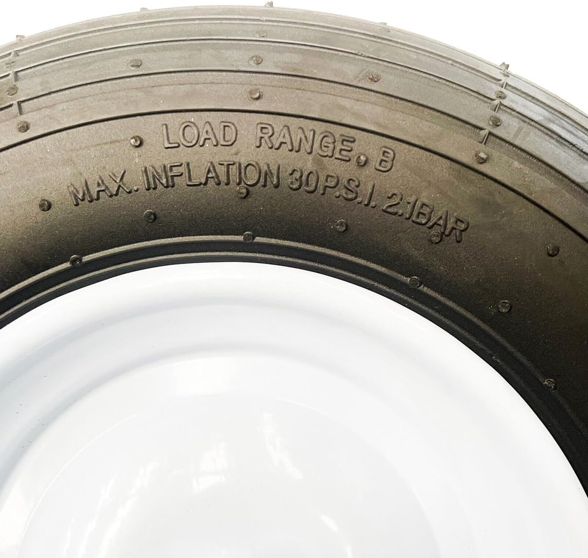 2PCS 25.4Mm Bore 16" Pneumatic Wheelbarrow Wheels with 4.8/4.00-8 Tires, 1" Roller Bearing, Metal Rim, 120Kg Capacity, for Garden, Farm, Outdoor Use, Lightweight and Durable, Not for Highway Use image number 2